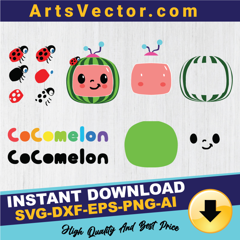 Download Cocomelon Svg Instant Download Png Eps Dxf Ai Silhouette