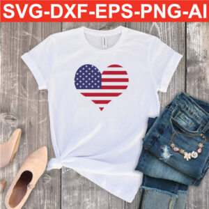 American Flag SVG PNG EPS DXF AI Silhouette - Arts Vector