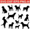 beagle silhouette SVG PNG EPS DXF AI dog Silhouette