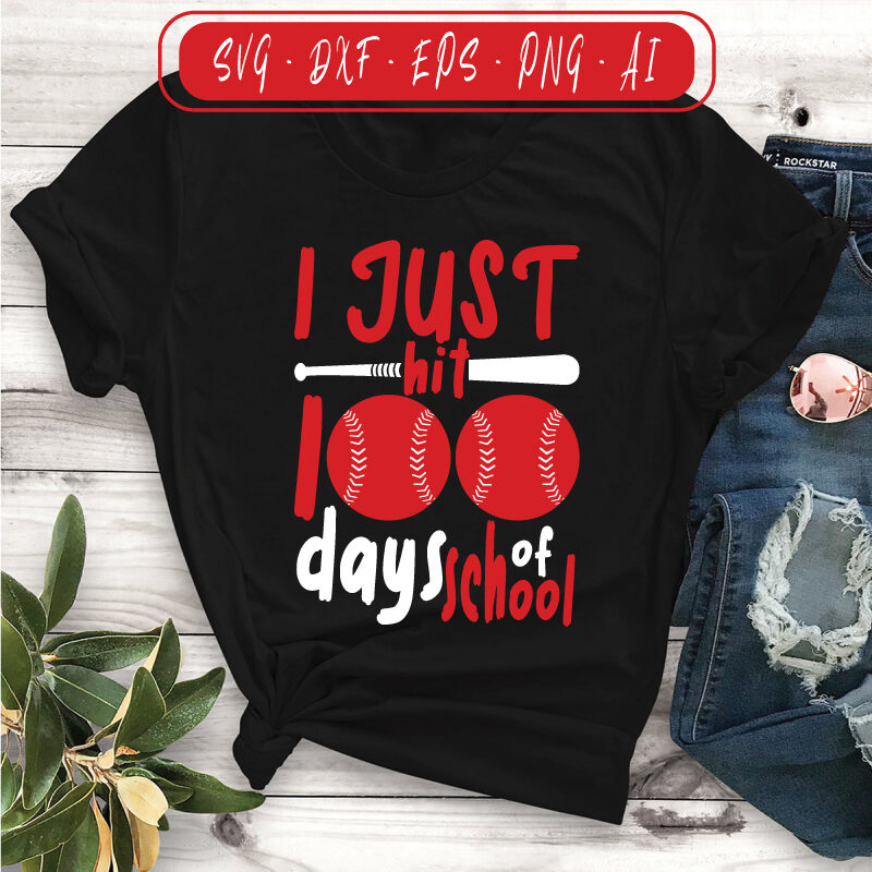 I hit 100 days of school baseball
