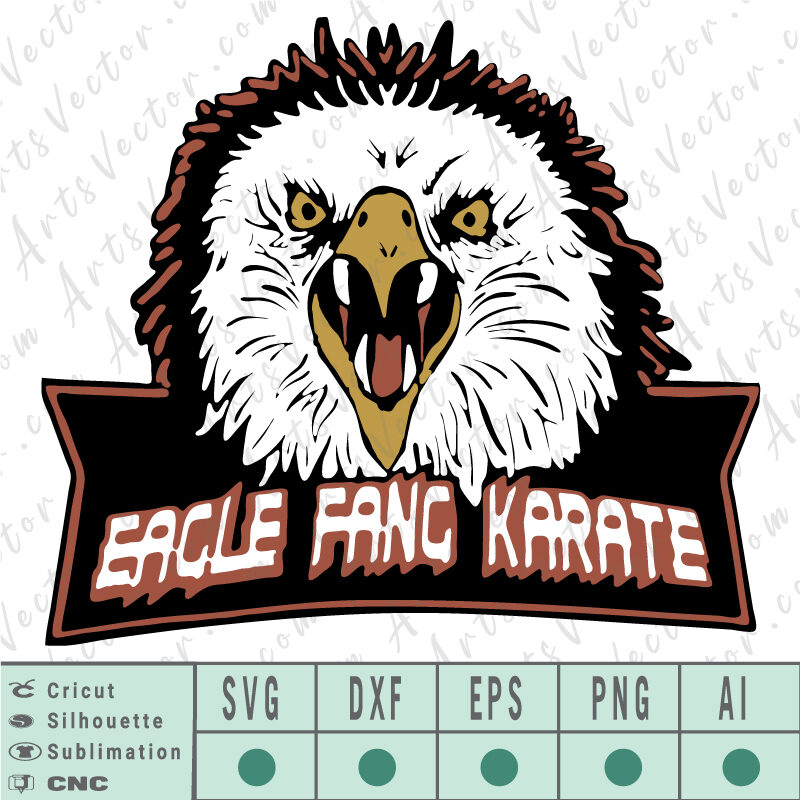 Eagle fang karate logo PNG SVG EPS AI DXF