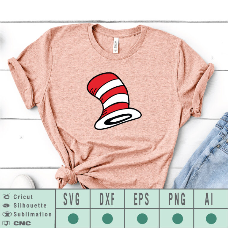 Dr seuss hat SVG EPS DXF PNG AI vector instant download