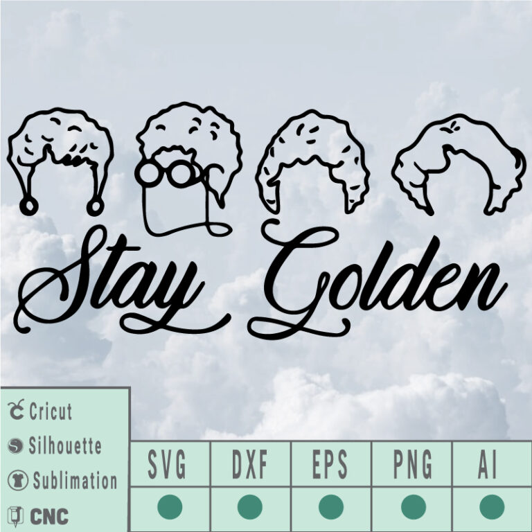 Golden Girls Silhouette Svg