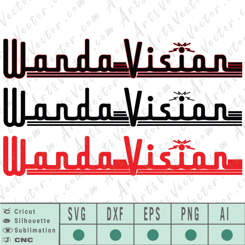 WandaVision Logo SVG EPS DXF PNG AI Vector Instant Download