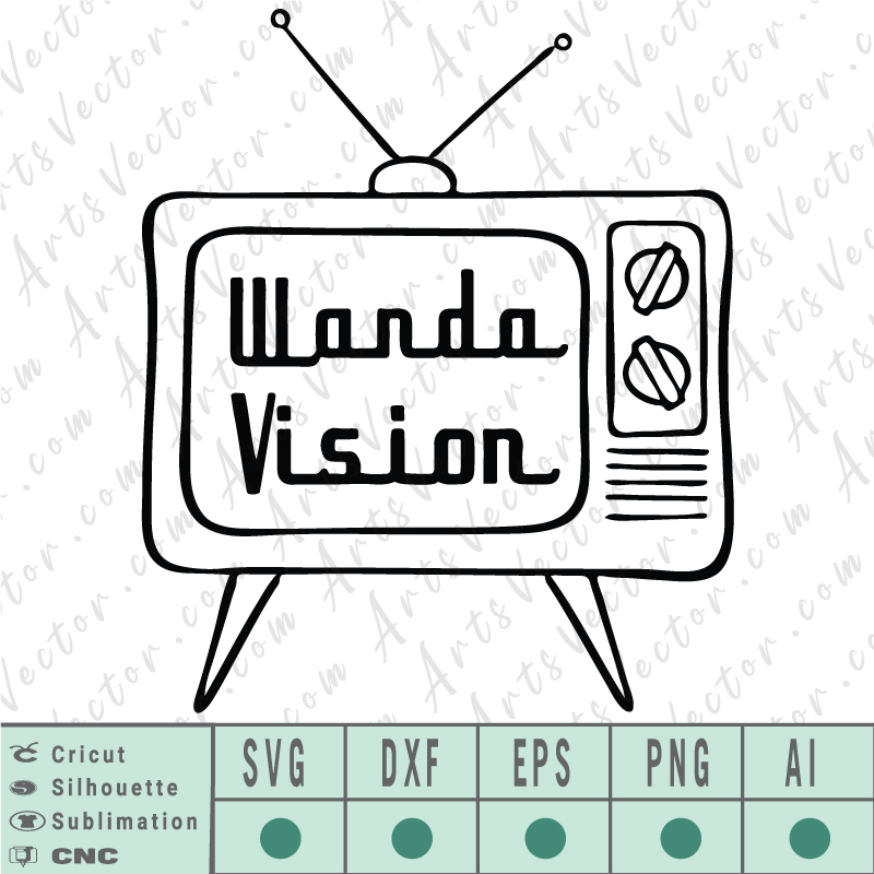 Download Wandavision Vector Bundle Svg Eps Dxf Png Ai Instant Download