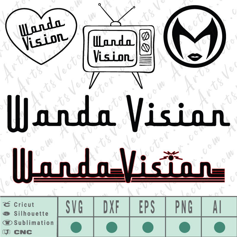 Download Wandavision Vector Bundle Svg Eps Dxf Png Ai Instant Download