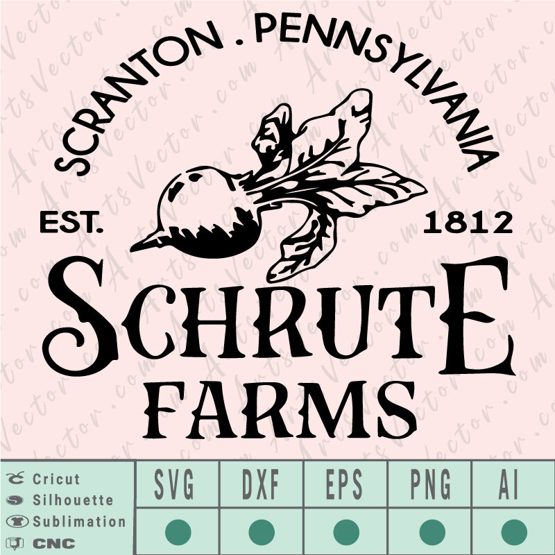 Schrute farms The office Vector SVG EPS DXF PNG AI