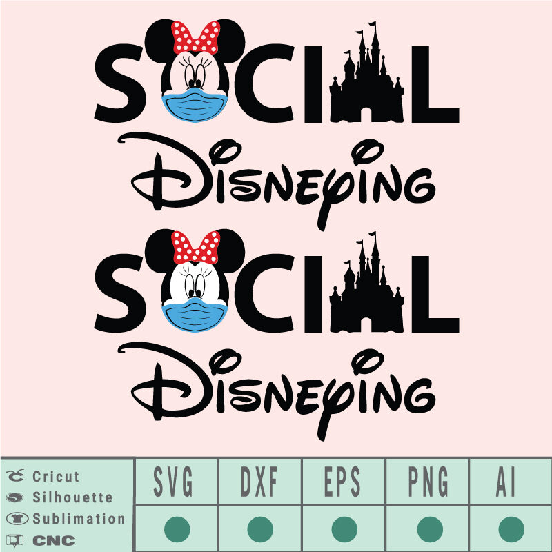 Social Disneying bundle SVG EPS DXF PNG AI Instant Download