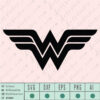 Wonder woman logo SVG EPS DXF PNG AI Vector Instant Download - Image 4
