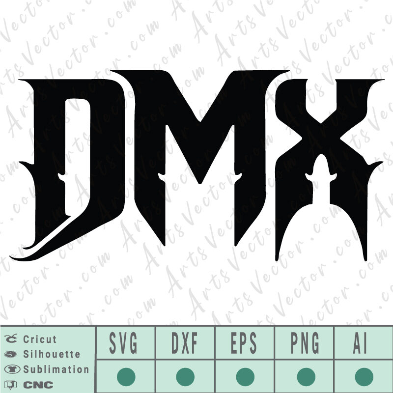 DMX Logo SVG EPS DXF PNG AI Instant Download