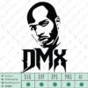 DMX Face Silhouette Logo SVG EPS DXF PNG AI Instant Download