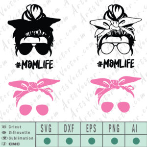 Free Free Mom Life Svg Bun 92 SVG PNG EPS DXF File