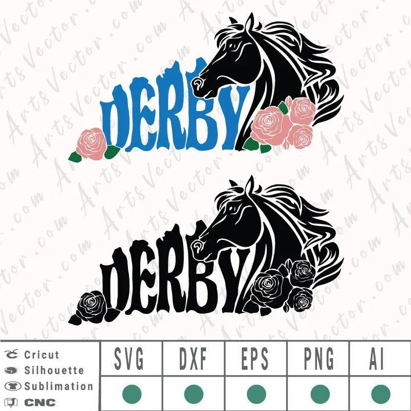 Kentucky Derby SVG EPS DXF PNG AI Instant Download