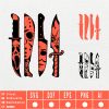 Horror movie characters in knives SVG EPS DXF PNG AI Instant Download - Image 3