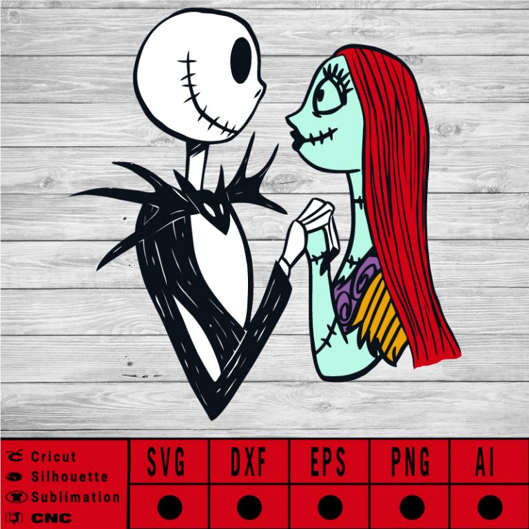 Jack And Sally SVG EPS DXF PNG AI Instant Download Jack and sally ...
