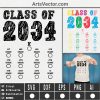 Class of 2034 kindergarten bundle SVG EPS DXF PNG AI Instant Download - Image 3