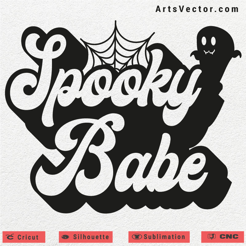 Halloween spooky babe SVG PNG EPS DXF AI
