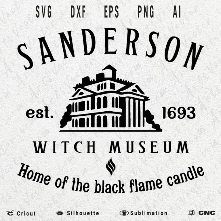 Sanderson Witch Museum SVG PNG EPS DXF AI Halloween - Arts Vector