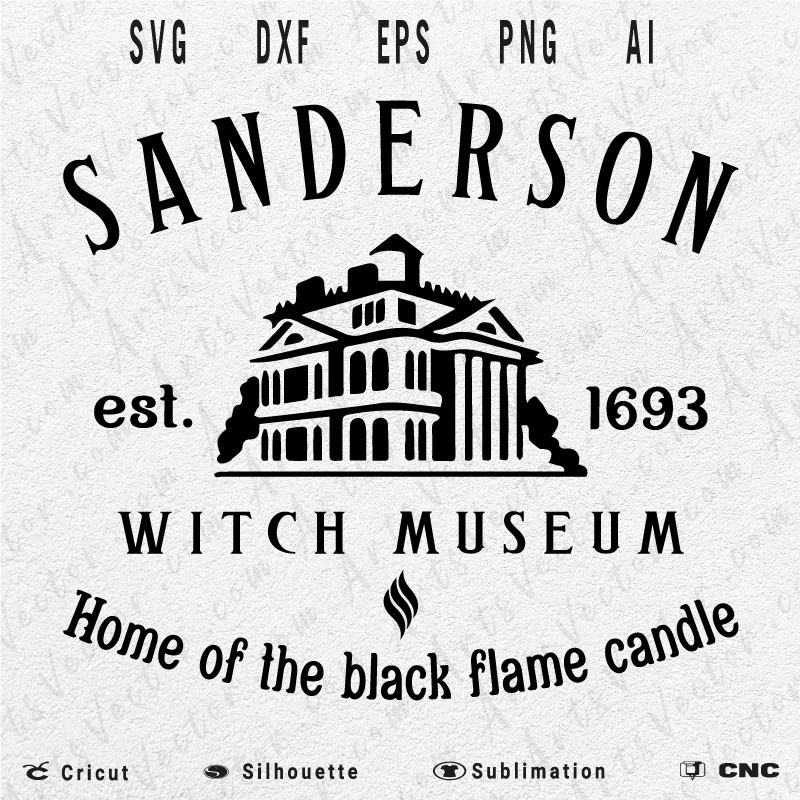 Sanderson Witch Museum SVG PNG EPS DXF AI Halloween