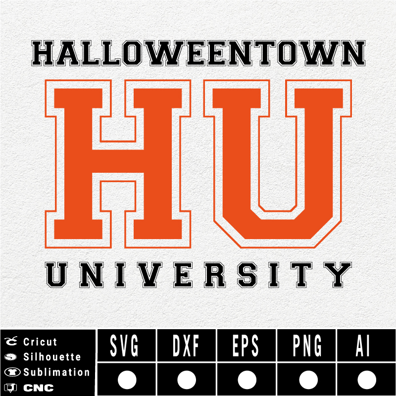 Halloween Town University SVG PNG EPS DXF AI instant download