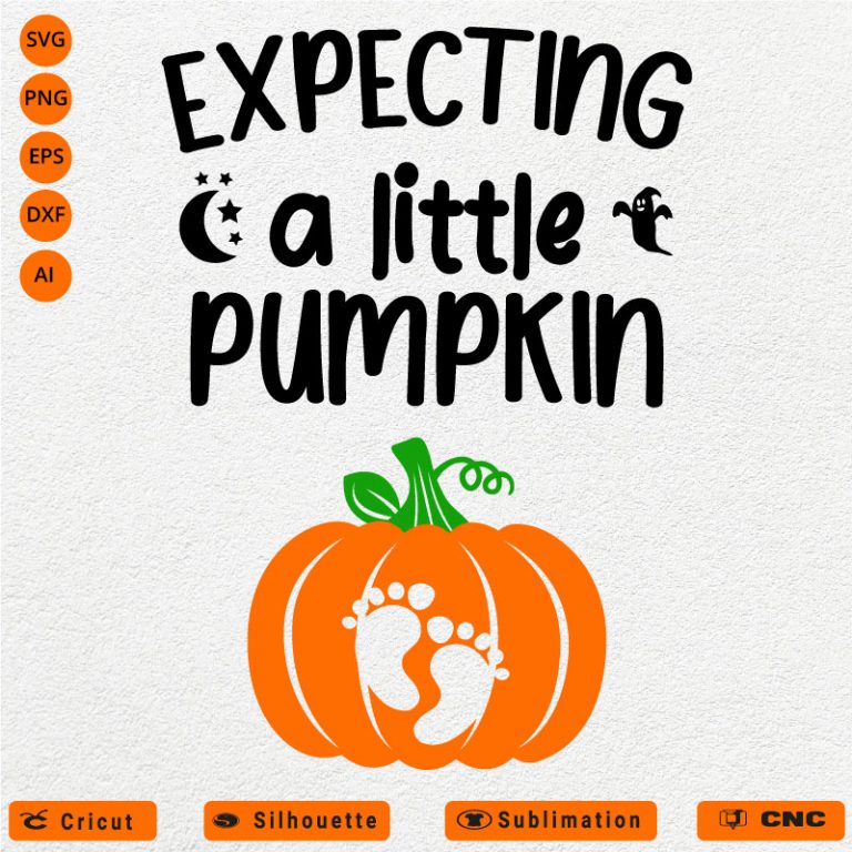 Expecting a little pumpkin SVG PNG EPS DXF AI - Arts Vector