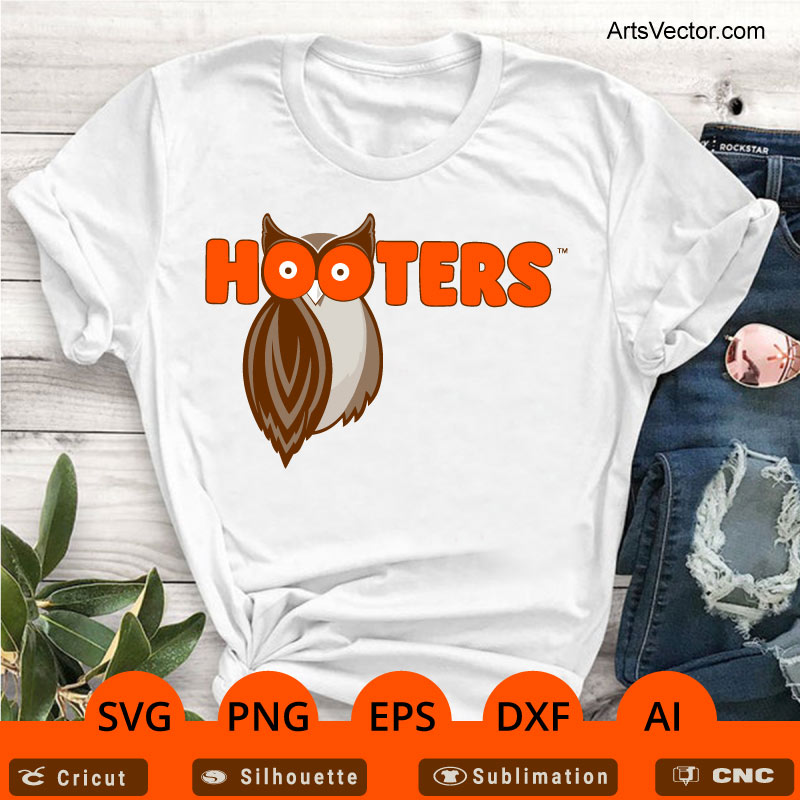 Hooters owl Layered SVG PNG EPS DXF AI