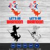 let's go brandon uncle sam dabbing trex Anti biden SVG PNG