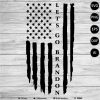Let's Go Brandon distressed black flag Anti Biden SVG PNG