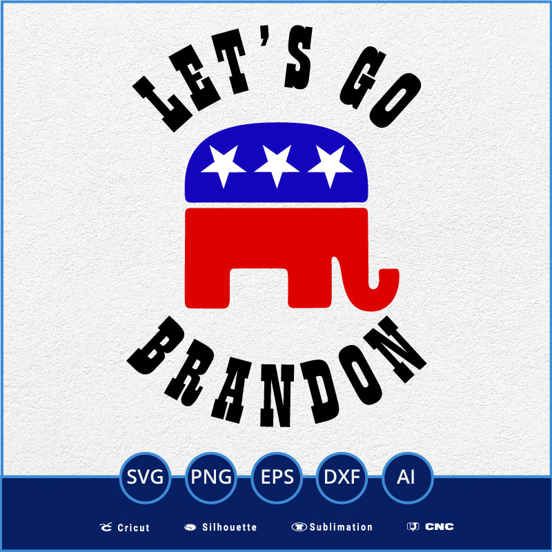 Let’s Go Brandon Republican Logo SVG PNG EPS DXF AI