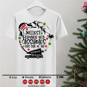 Jolliest bunch of Christmas vacation SVG PNG EPS DXF AI - Arts Vector