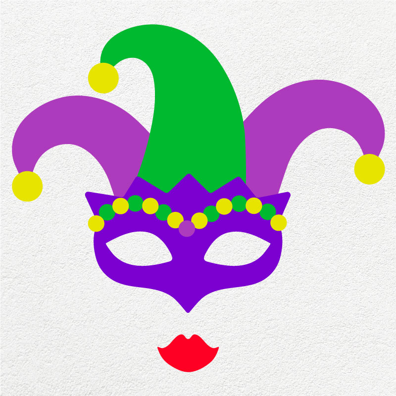 Mardi gras women mask SVG PNG