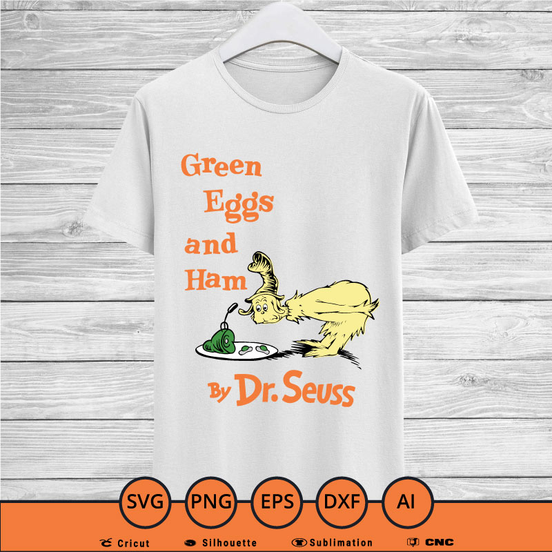 Green eggs and ham SVG PNG EPS DXF AI