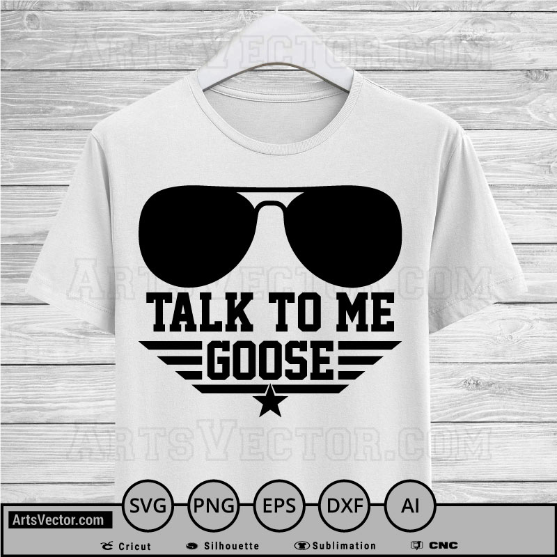 Talk to me goose SVG PNG EPS DXF AI