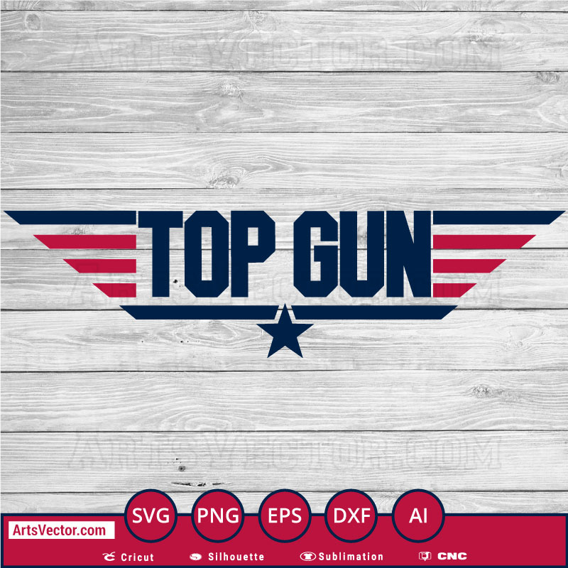 Top Gun SVG PNG EPS DXF AI