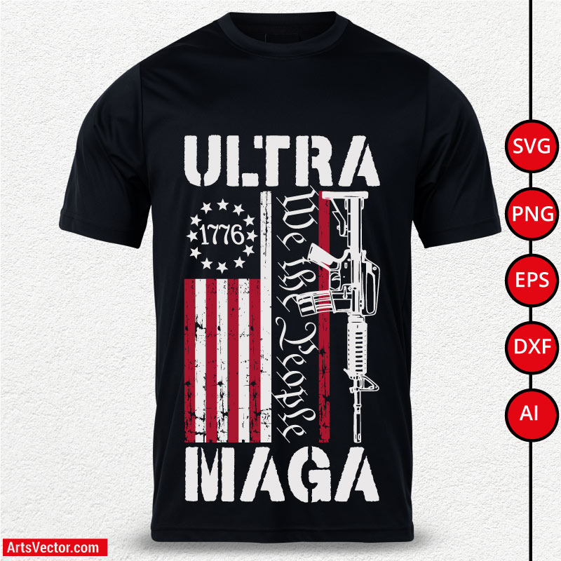 Ultra Maga We the people 1776 SVG PNG EPS DXF AI