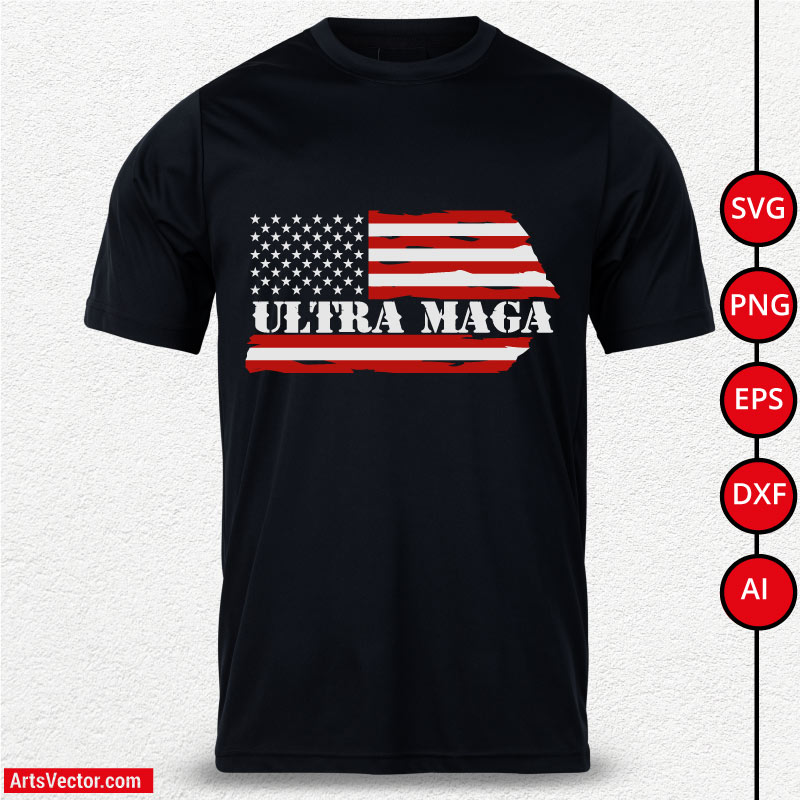 Ultra MAGA free t shirt SVG PNG