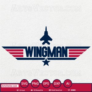 Wingman Top Gun SVG PNG EPS DXF AI - Arts Vector