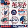 Land of the free because of the brave Bundle 07 SVG PNG