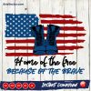 Land of the free because of the brave US flag SVG PNG