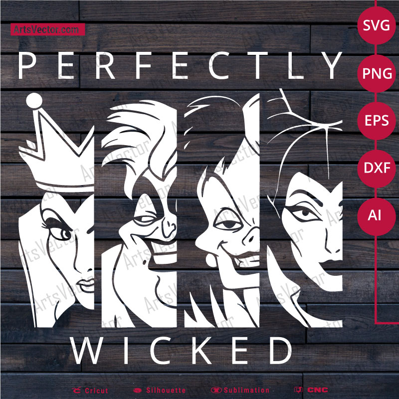 Perfectly Wicked SVG PNG EPS DXF AI