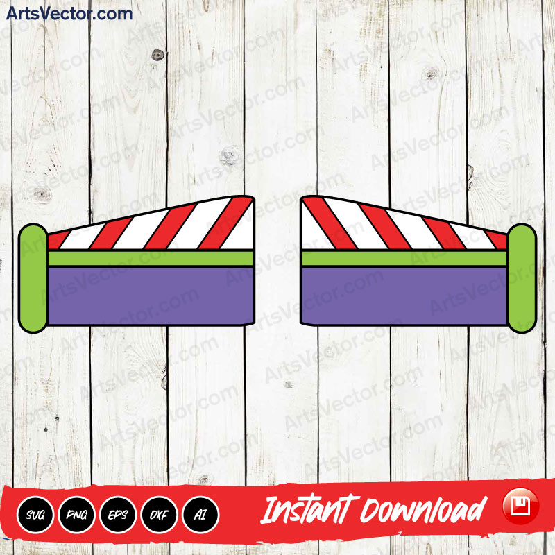 Rocket Toy Wings Toy Story layered SVG PNG