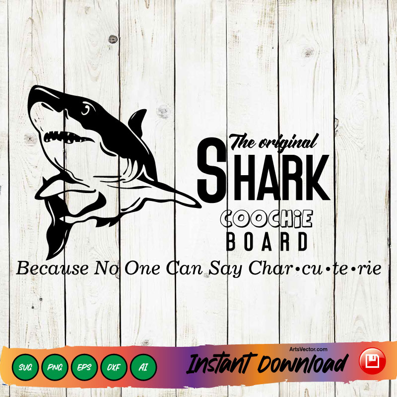 Shark coochie board svg Kitchen SVG PNG