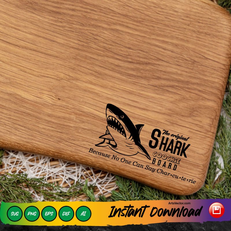 Shark coochie board Funny SVG PNG
