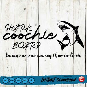 Shark coochie board svg Charcuterie SVG PNG EPS DXF AI - Arts Vector