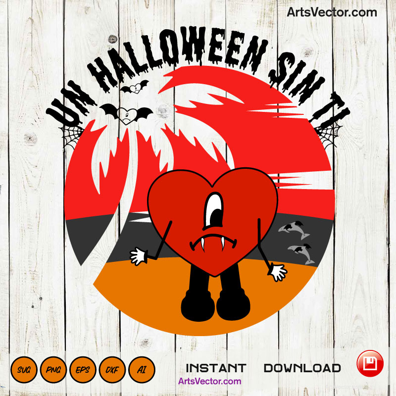 Un halloween sin ti Sunset SVG PNG EPS DXF AI