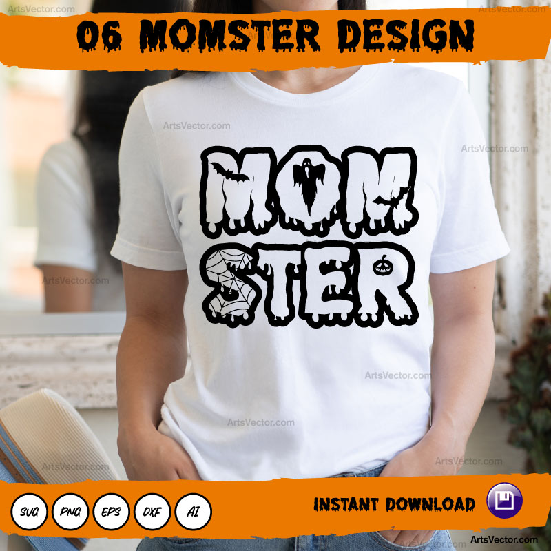 Dripping Momster SVG PNG