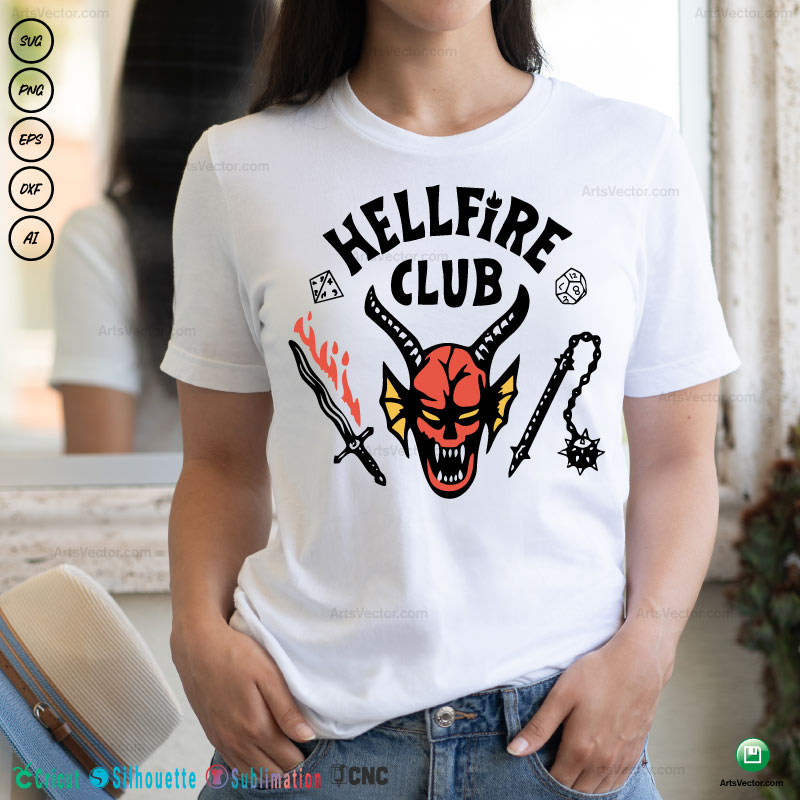 hellfire club logo cricut svg