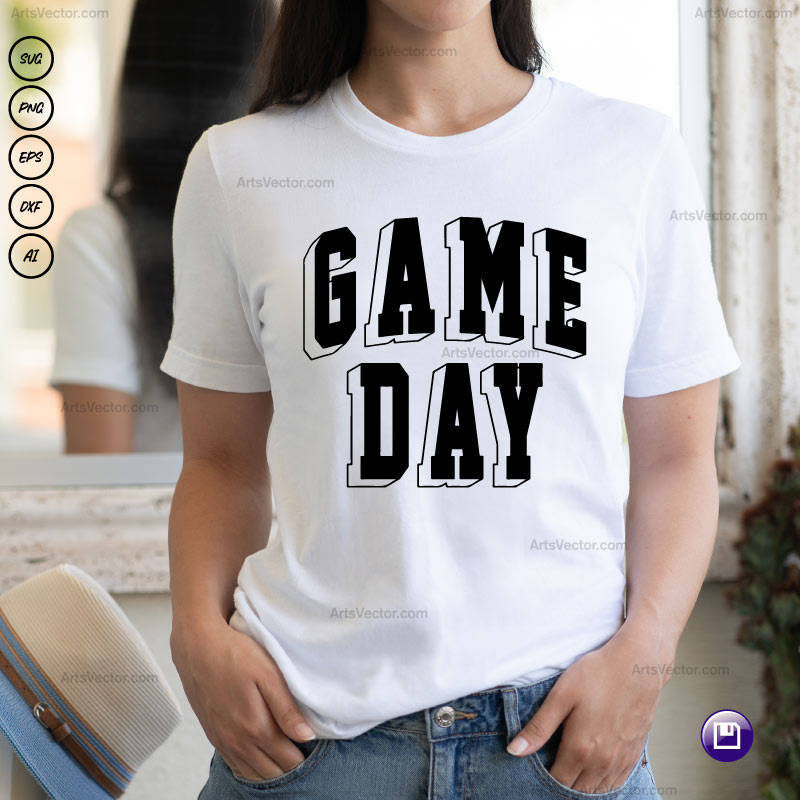 Sport Game Day SVG PNG EPS DXF AI