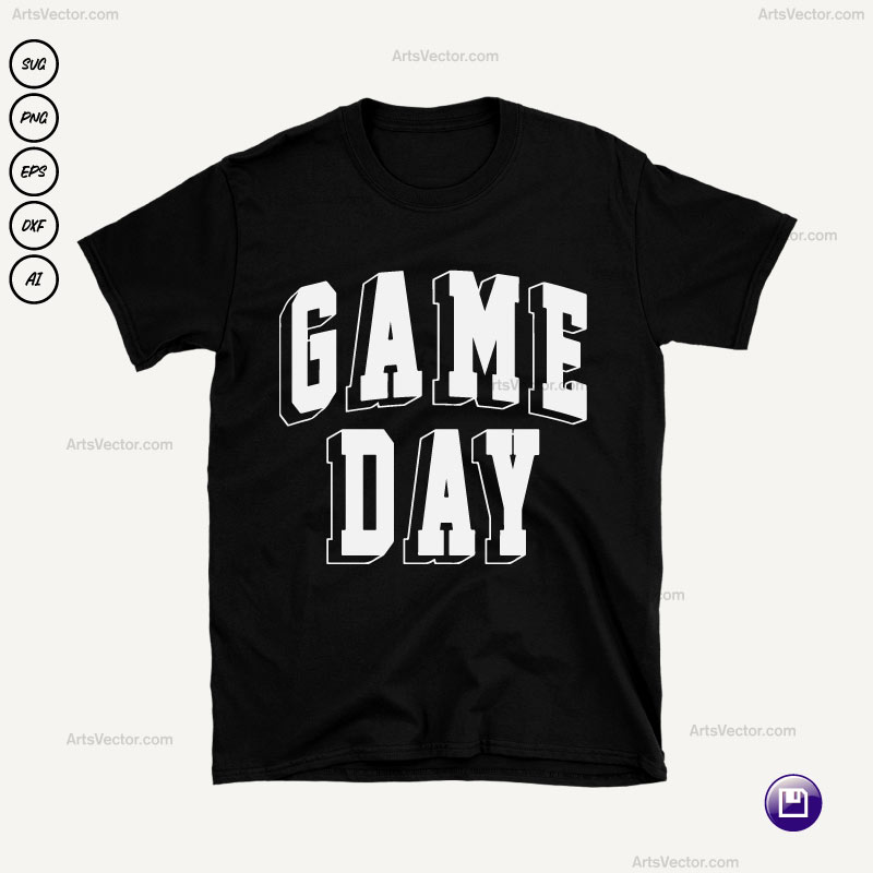 Sport Game Day White SVG PNG