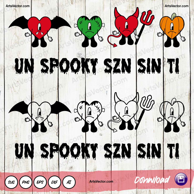 Un Spooky szn Sin Ti SVG PNG EPS DXF AI